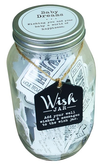 Amazon Com Top Shelf Blue Baby Dreams Wish Jar Personalized Gift