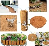 SUNYAY 16x40 Coco Liner Roll Natural Coconut Fiber Planter Liner Sheets view 4