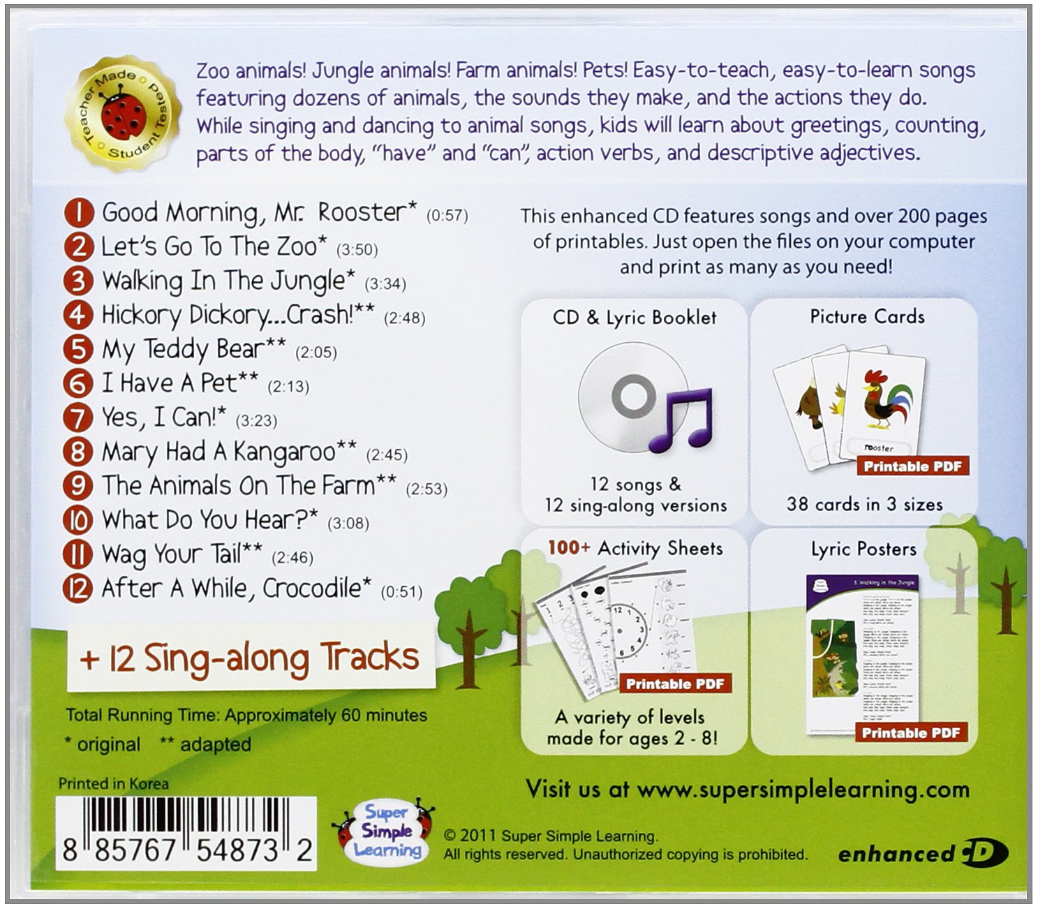 Super Simple Learning Super Simple Songs Animals Amazon Com Music