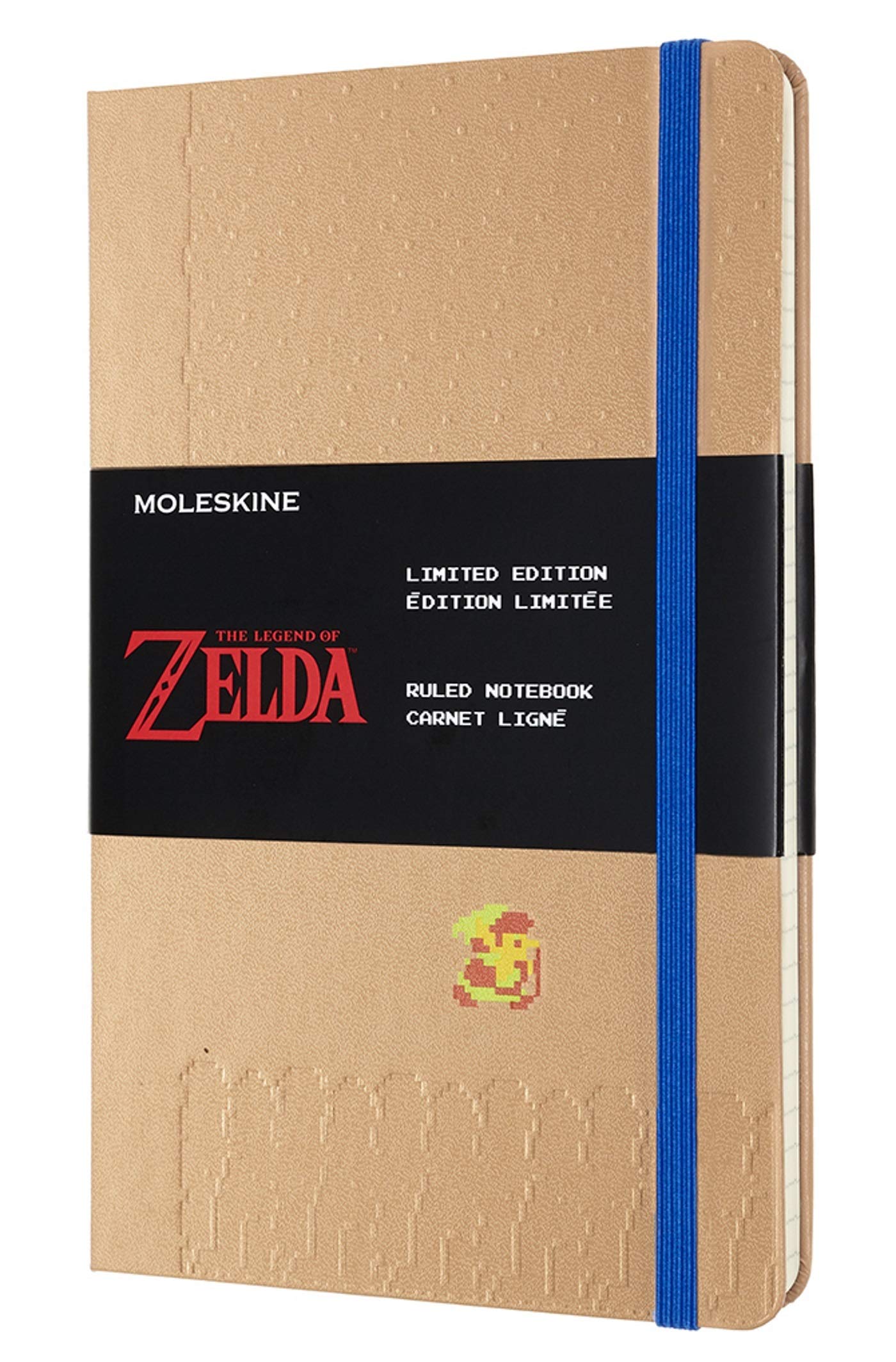 Moleskine - The Legend of Zelda Themed Notebook, Ruled Notebook in Limited Edition, Link Theme, Hard Cover and Themed Graphics, Size Large 13 x 21 cm, 240 Pages