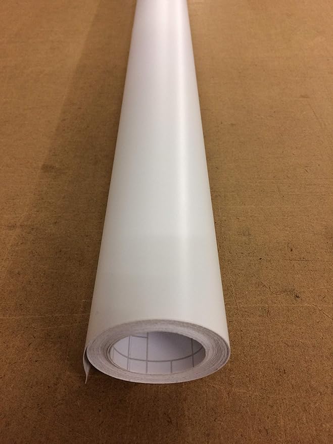 vgoltd Matt Sticky Back vinyl cupboard covering craft white 610mm M2027