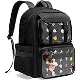 Prokva Ita Bag Pin Display Backpack with Insert, Kawaii Ita Backpack for Anime Cosplay, Black (Empty Bag Only, Patent Design)