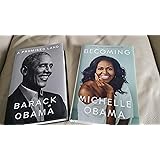 BARACK & MICHELLE 2 BOOK GIFT SET - - A PROMISED LAND & BECOMING