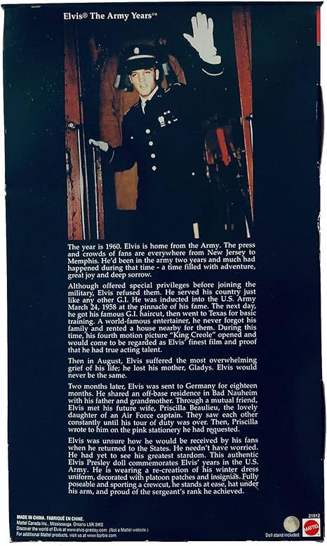 elvis army doll