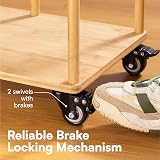 H&S 4 Castor Wheels Heavy Duty 200kg 50mm PU Swivel Trolley Braked Caster view 4
