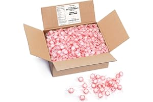TABOOM Bulk Starlight Peppermints Candy - 5 Pound Individually Wrapped Christmas Peppermint Hard Candy Mint Discs For Holiday Parties, Candy Bowls & Treats - Approx. 360 Candies