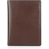 Polare Luxury RFID Blocking Leather Passport Holder Travel Wallet For Men and Women (Coffee)