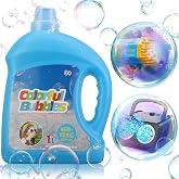 SHCKE Concentrated Bubble Solution,1 L/ 33.8 OZ Bubble Refill | Safe and Fun, Easy to Use,Leak-Proof and Portable, Up to 2.5 Gallons for Bubble Machine,Bubble Gun,Bubble toys