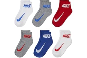 Nike Little Boy Cushioned Quarter Socks 6 Pack