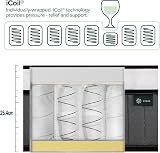 Zinus 3ft Single Memory Foam & Pocket Spring Hybrid Mattress 90 x 190 cm view 4