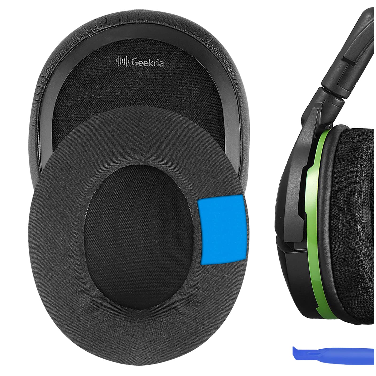 Geekria Sport Cooling Gel Replacement Ear Pads for Turtle Beach Stealth 700/600/ 500/400/ 300 Headphones Ear Cushions, Repair Parts (Black)