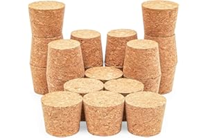 Juvale 20 Pack Size 16 Large Tapered Corks for Crafts, DIY Art Projects, Stoppers for Wine, Beer Bottles (1.34 x 1 x 1.1 In)