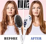 Sosoon Hair Brush Boar Bristle Paddle for All Hair Types Red 1pc Gifts view 4