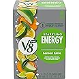V8 +Energy Sparkling Lemon Lime Juice Energy Drink, 11.5 fl oz Can (4 Pack)