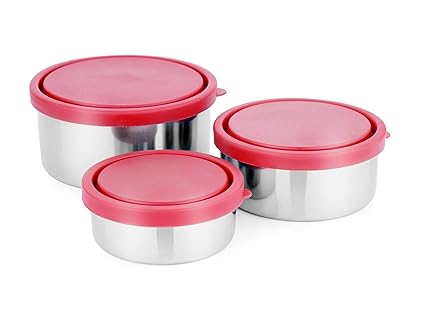 Liefde Stainless Steel Storage & Snacks Bowls (Set of 3)