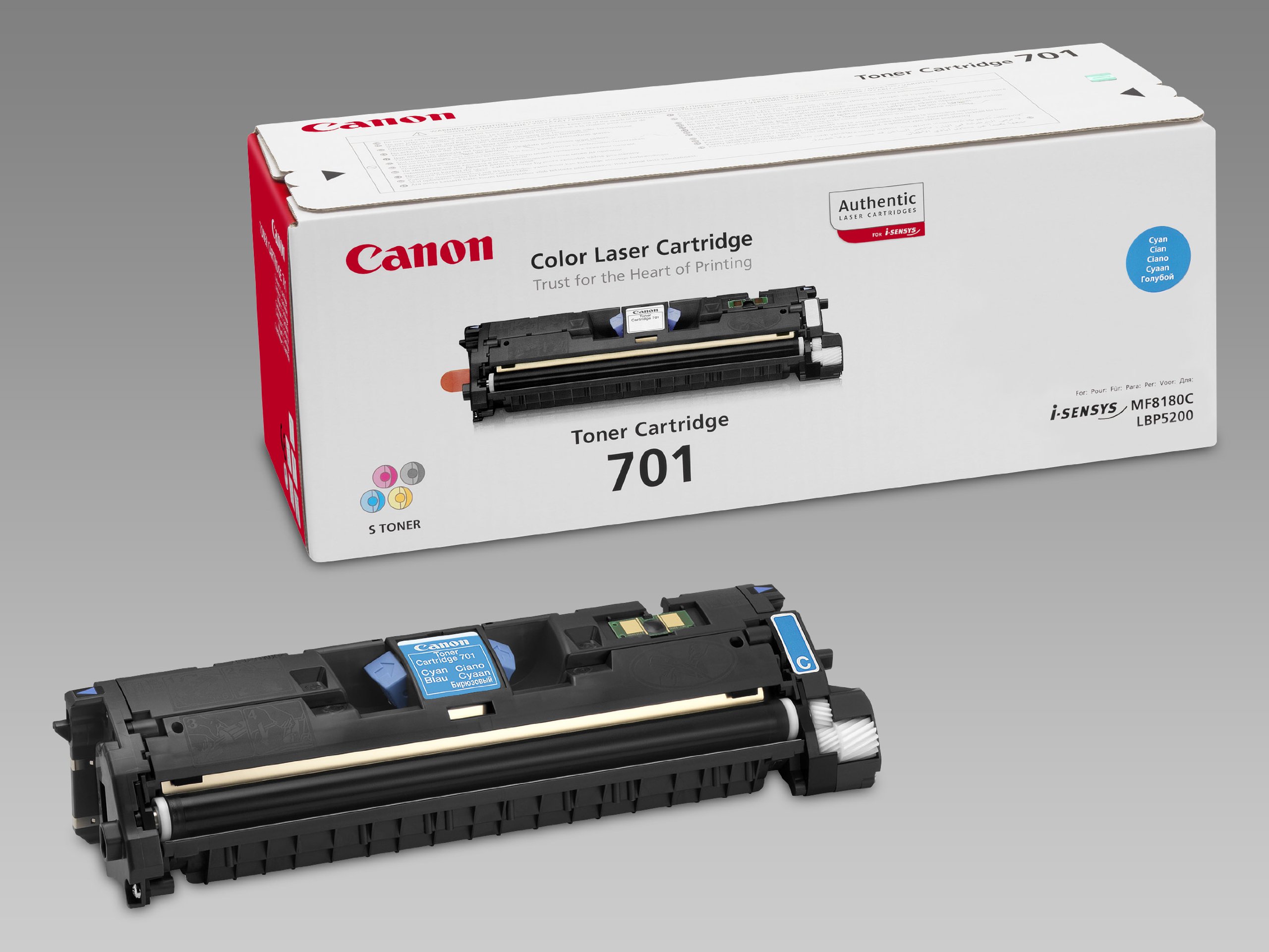 Canon 701 CRG 701 CRG701 C CRG701C 9286A003 colour laser cartridge - 1 x cyan blue MF8180 MF8180C LBP5200 MF 8180 MF 8180C LBP 5200