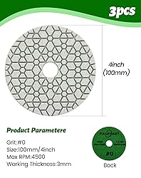 Panfreet 4"/100mm 3 Step Polishing Diamond