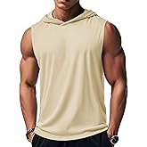 MAGCOMSEN Mens Tank Top Sleeveless Hoodie Cotton T-Shirt Summer Casual Shirt Muscle Tee