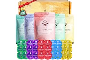 Shower Steamers Aromatherapy, 30 Pack 5 Scents Shower Bombs Relaxation Birthday Gifts for Women and Men, Travel Essentials, S