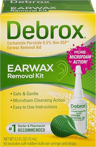 Debrox Earwax Removal Kit, Earwax Removal Drops and Ear Syringe
