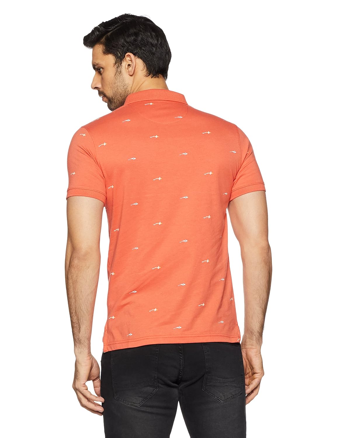 peter england men's plain slim fit polo