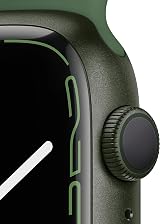 Apple Watch Series 7 GPS 45mm Green Aluminium Clover Sport Band Renewed view 3