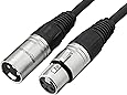 Amazon Basics XLR Male to Female Microphone Cable - 10 Feet, Black