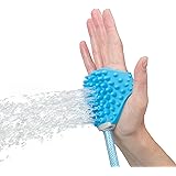Aquapaw Pet Bathing Tool – Sprayer and Scrubber in One – Compatible with Indoor Shower or Outdoor Garden Hose – for Dog and C