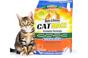 Nature's Mace Cat Mace, Cat Repellent Outdoor Granular, Deterrent, Stop Cats, Keep Cats Away, for Yard, Garden, Anti Cat Pee, No-Dig, Training Tool, 6 lb, Safe to Use Around People, Pets, Plants