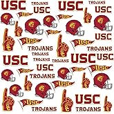 University of Southern California USC 50ct Premium Spirit Collection Vinyl Sticker Pack for Laptop Water Bottle Tablet Scrapbooking Skateboard Indoor Outdoor Decals