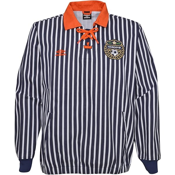 Umbro Men's Long Sleeve Drill Sweatshirt, Navy/White Medium at