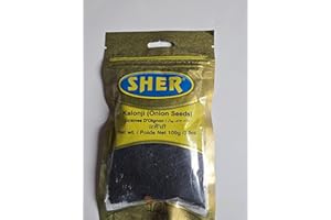 SHER Kalonji Onion Seeds, 100g, Black Seeds