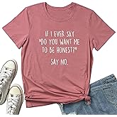 BLACKOO Women Funny Graphic T-Shirts Cute Tees