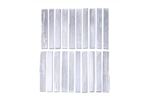MAIBAOTA 4" Selenite Crystal Wand Selenite Sticks Crystals Bulk Selenite Charging Plate Reiki Metaphysical Supplies Wicca Altar Supplies Crystal for Witchcraft 12 Pcs