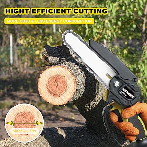 Mini Chainsaw Cordless Inch, Electric Chain Saw, Portable