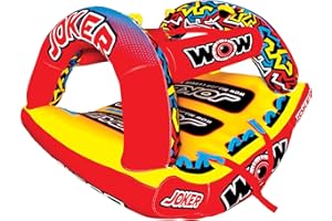 WOW Sports Joker Towable Tube for Boating - 1 to 3 Person Towable - Standing Tubes for Boating