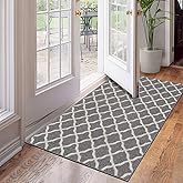 SHACOS Large Door Mats 36"x59" Indoor Washable Front Door Mat Non Slip Water Absorbent Entryway Rug Doormat Entrance Entry Rug Entryway Floor Mat for Home Garage Kitchen, Light Gray