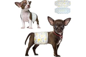 Dono Disposable Male Dog Diapers - 48 Pack: Super Absorbent Male Dog Wraps for Small to Large Dogs, 360 ° Leak-Proof with Wetness Indicator