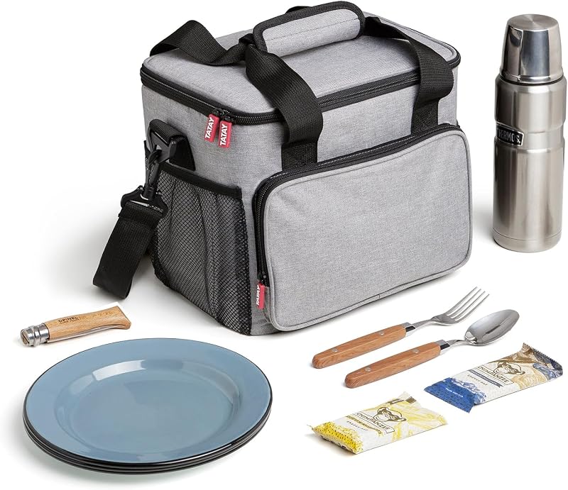 Kühltasche Urban Food Picnic Halbsteifes Gehäuse 4 Außentaschen
