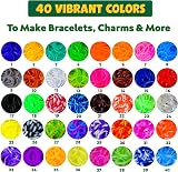 Loomartic 6000+ Elastic Rubber Loom Bands Kit Multicolor with Beads & Tools view 3