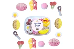 Swedish Candy Chef Variety Pack - Bubs Swedish Candy - Bubs Lovers - Authentic Snack Box Hand Packed in Sweden.