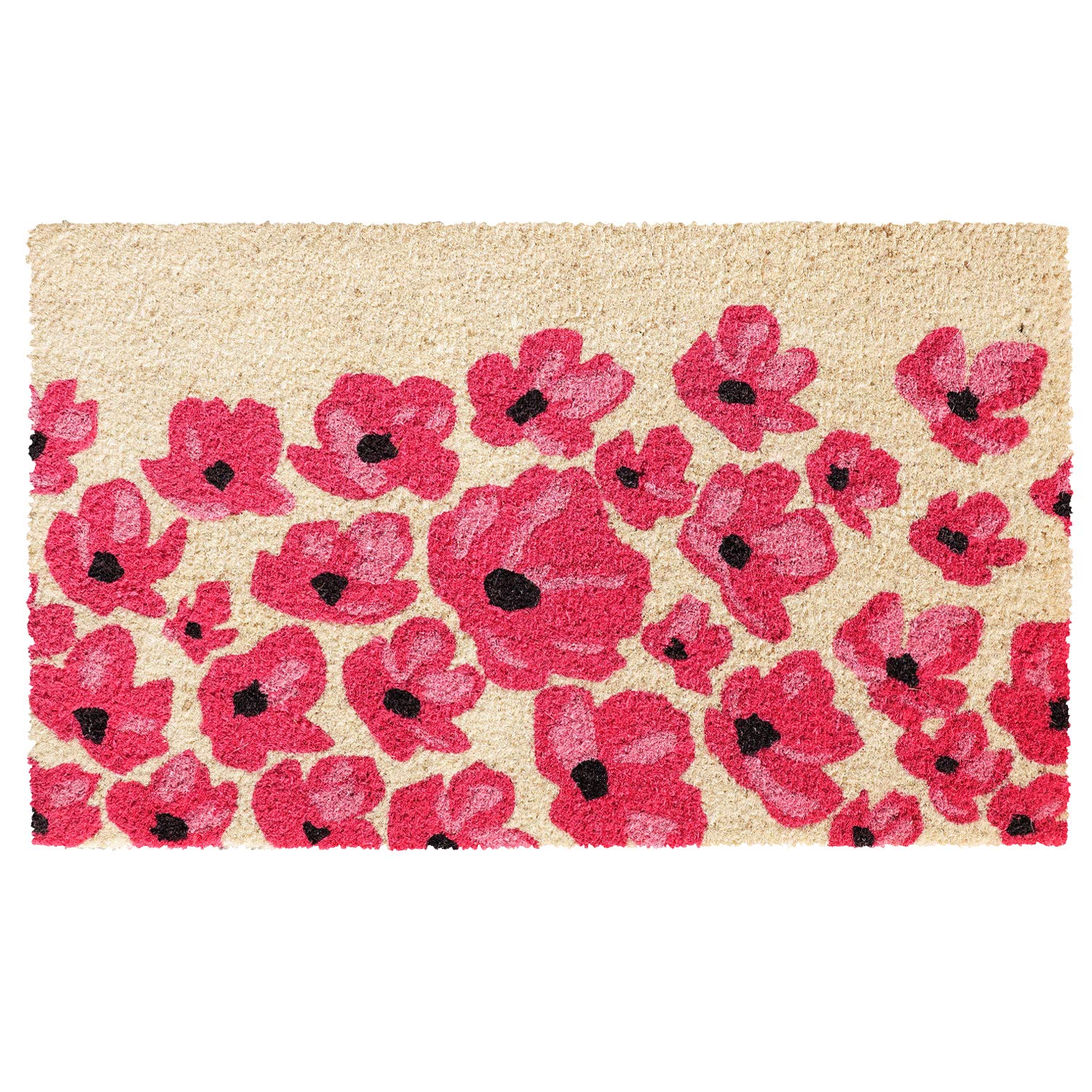 Buy Onlymat Floral Door Mat (Pink, Pvc Coir, 45 X 75 Cm) Online at Low