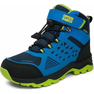 R CORD Kids Hiking Boots Waterproof Anti-Slip Boys Girls – Anti-Collision Ankle Support School Trail Camping (Little/Big Kid)