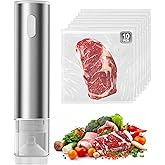 Handheld Vacuum Sealer for Food Fresh & Storage Compact Vacuum Sealer Machine Portable and Rechargeable(10 Reusable Vacuum Seal Bags)