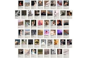 Quimom Taylor Music Swift Poster for Walls,Wall Art for Aesthetic Room Decor and Fans' Gifts: Swift Album Cover-Inspired Wall Collage Kit(Set of 50pc, 4 x 6 in) (white)