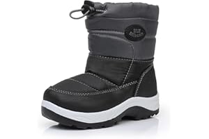 Blikcon Boys Girls Snow Boots Slip Resistant Waterproof Winter Boots (Toddler/Little Kid)