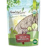 Food to Live Organic Whole Grain Buckwheat Flour, 2 Pounds – Non-GMO, Kosher, Unbleached, Unbromated, Unenriched, Stone Ground, Powder, Meal, Sirtfood, Bulk