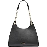 H HALSTON Womens Janis Signature Logo Top Zip Hobo