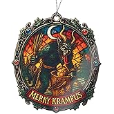 Funny Christmas Krampus Ornament 2025 - Krampus Christmas Decorations - Krampus Decorations - Gothic Christmas Ornaments - Dark Christmas Decor - Christmas Decoration