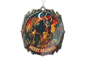 RUSATEN Funny Christmas krampus ornament 2025 - krampus christmas decorations - krampus decorations - gothic christmas ornaments - dark christmas decor - Christmas Decoration